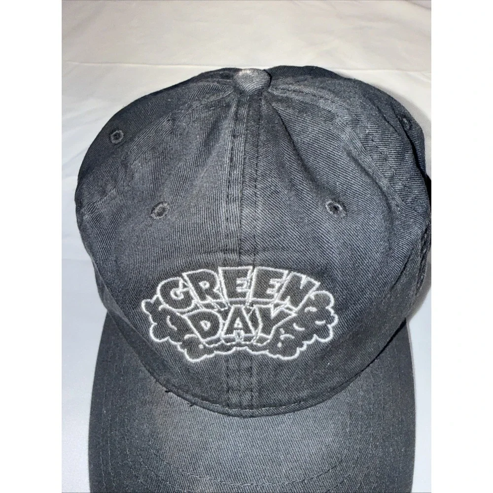 Green Day Embroidered Hat/Cap Retro Y2K Black Hat Snap Back